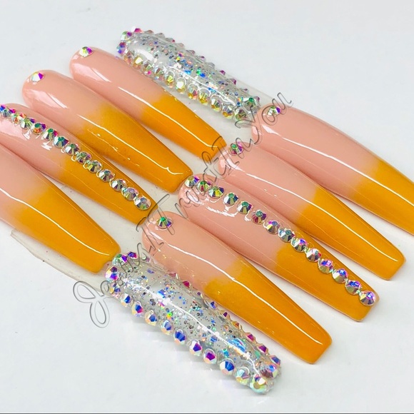 FALL FANTASY 🍁 XXL BALLERINA PRESS ON NAILS - Picture 8 of 11